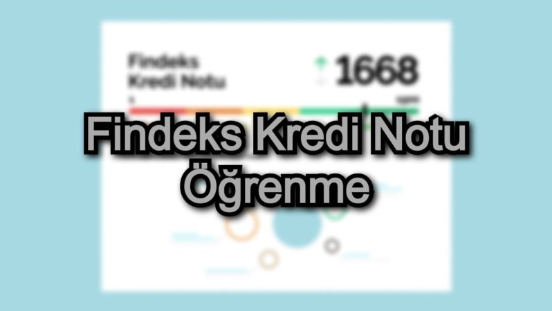 Findeks Kredi Notu Öğrenme