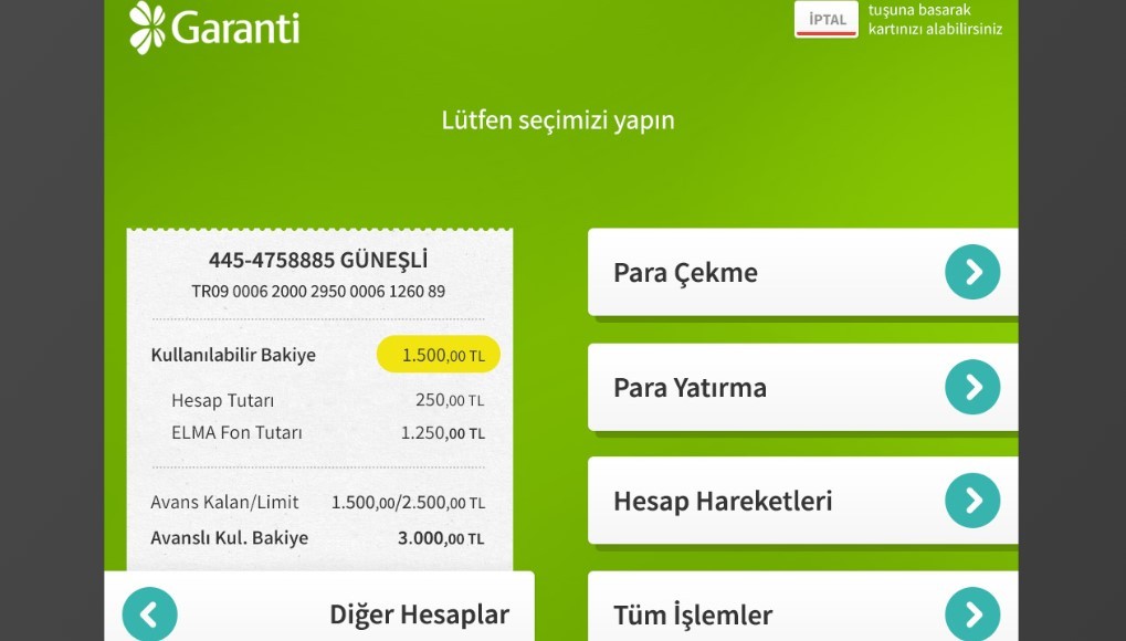 Garanti Atm Dolar Çekme