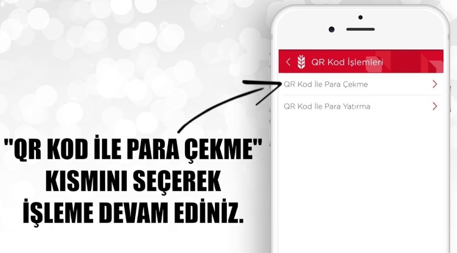 QR Kod ile Para Çekme Ziraat Bankası