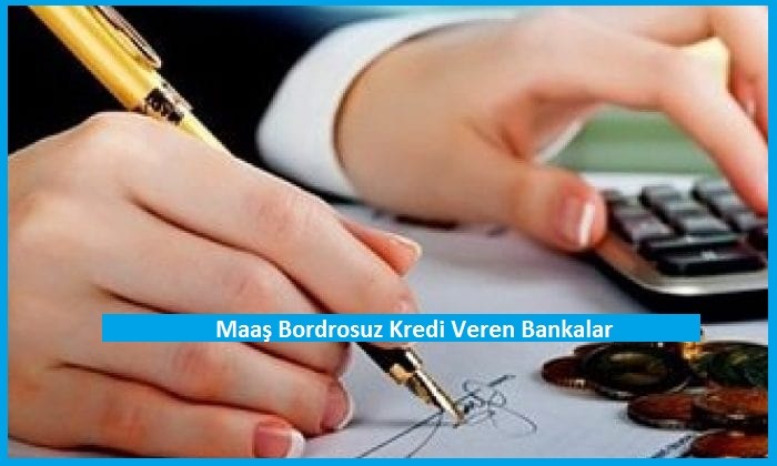 Maaş Bordrosuz Kredi Veren Bankalar