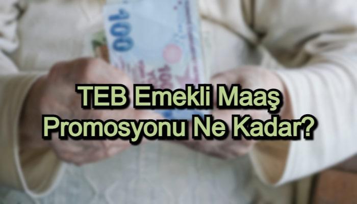 TEB Emekli Maaş Promosyonu Ne Kadar?